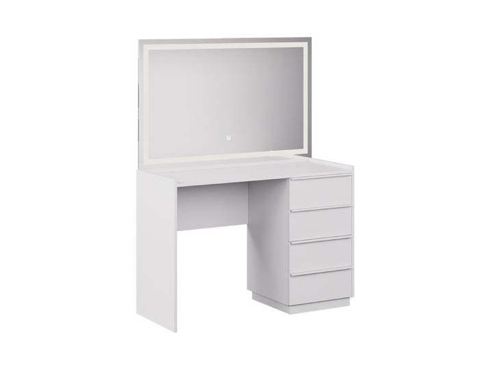 Coiffeuse Viktoria 110cm avec miroir LED Blanc Vicco 59331