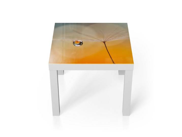DEQORI Couchtisch 'Träne des Morgens', Glas Beistelltisch Glastisch modern