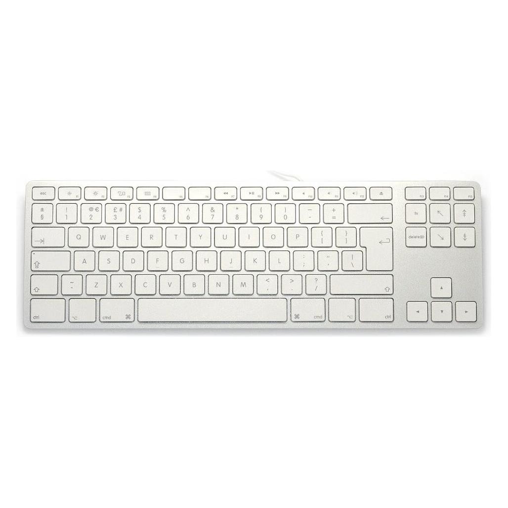 Matias Aluminium Mac Tenkeyless Silber (Eng. Int., Kabelgebunden) (FK308S-UK)