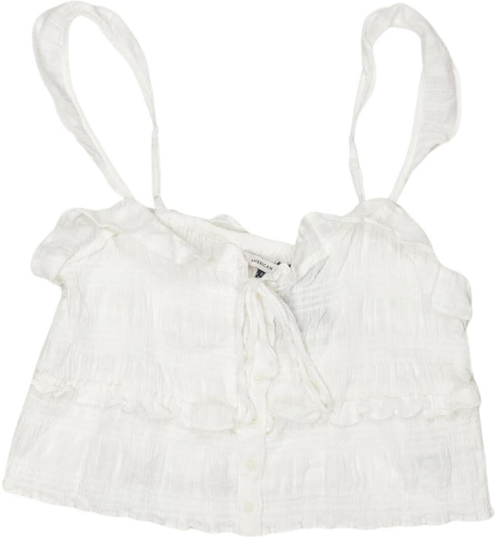 American Eagle Outfitters Damen Top, Weiß, Gr. S, Baumwolle - Second Hand