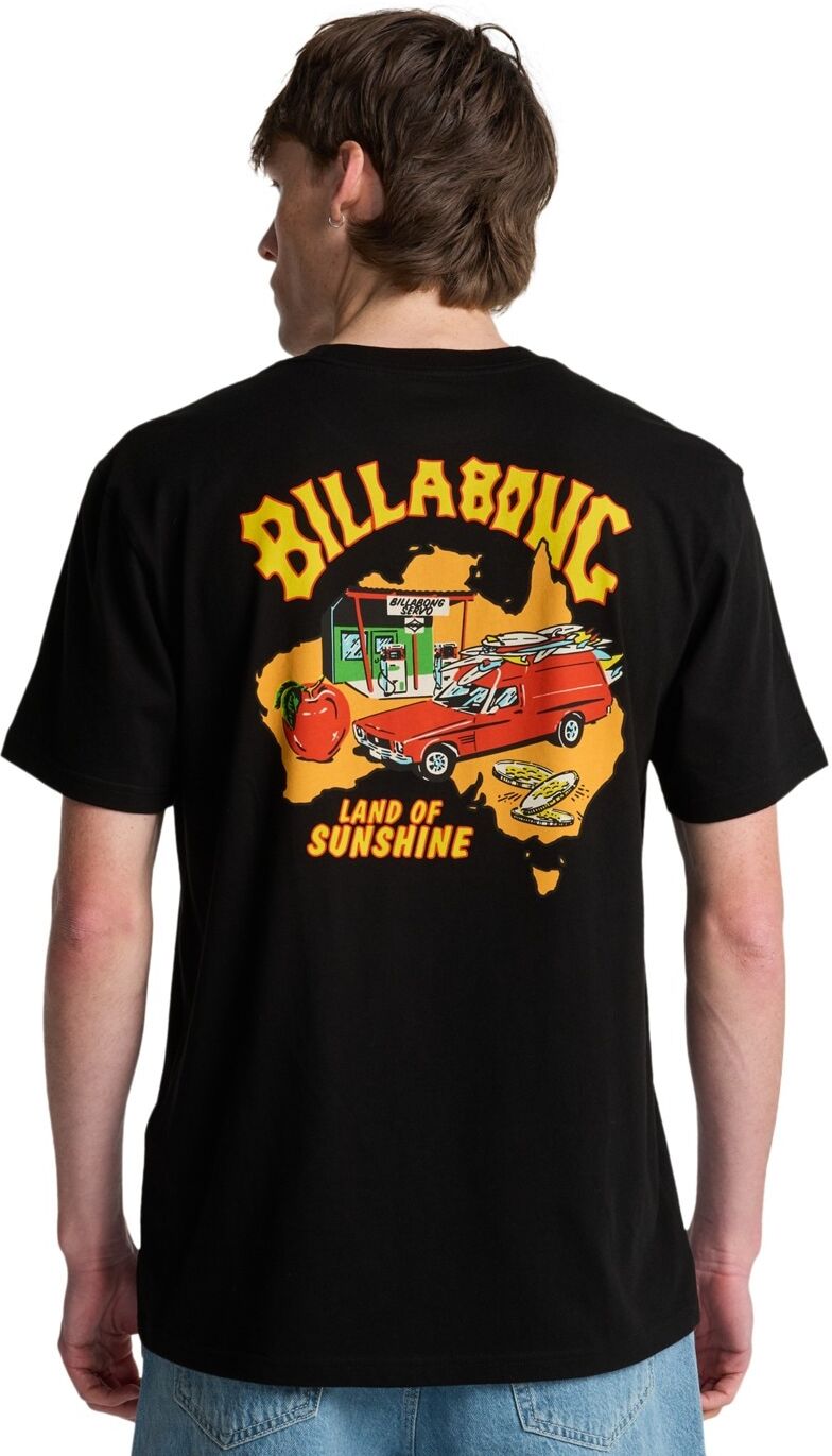 T-Shirt BILLABONG "Origin", Herren, Gr. M, schwarz, Obermaterial: 100% Baumwolle., Shirts T-Shirt schwarz M