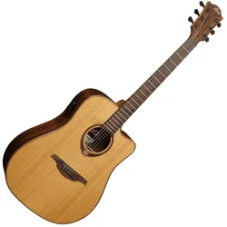 LÂG T118DCE (Akustik Gitarre, Mahagoni, Zedernholz), Gitarre, Braun