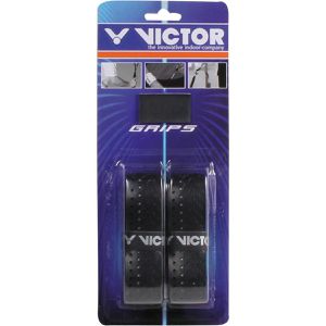 Victor Griffband Fishbone Grip, selbstklebend, 1m x 3cm, schwarz, rutschfest, 3 Stück