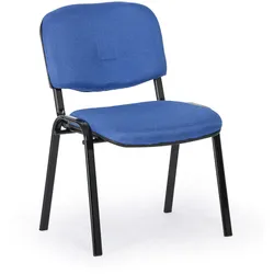 Konferenzstuhl VIVA PLUS - schwarze Füße, blau