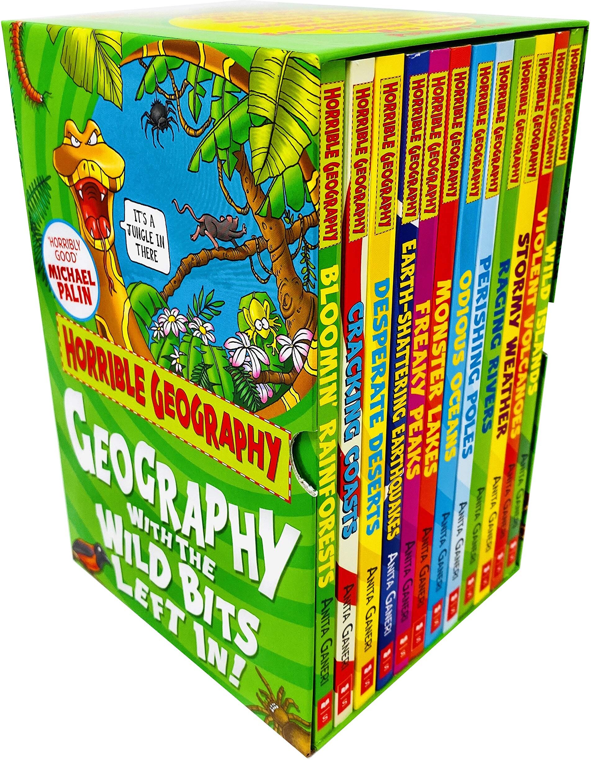 Scholastic Horrible Geography 12 Books Collection Set by Anita Ganeri - Paperback - Ages 8-12 - Fact-Packed Geography Adventure Box Set