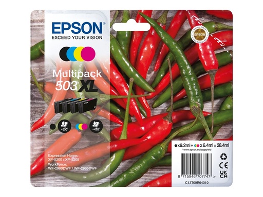 Epson 503XL Multipack - 4er-Pack - XL - Schwarz (C13T09R64020)