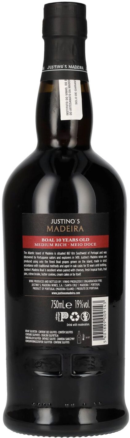 Justino's Madeira Wines Justino's Madeira 10 Years Old BOAL 19% Vol. 0,75l