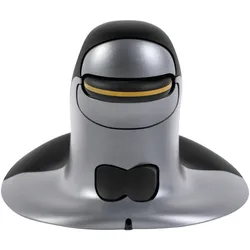 Fellowes Penguin beidhändige vertikale Maus, kabellos, Größe S, schwarz/silber, USB