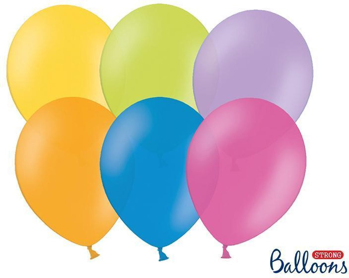 Party Deco Ballonnenmix Pastel Kleuren 30cm (50 stuks)