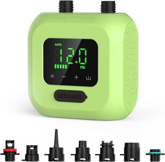 Elektrische Luftpumpe für SUPs - Schwarz - Wiederaufladbar - Für Paddleboards, Kajaks und Zelte