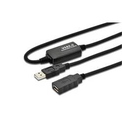 MicroConnect USB-Kabel USB 2.0 20 m Schwarz USBAAF20A