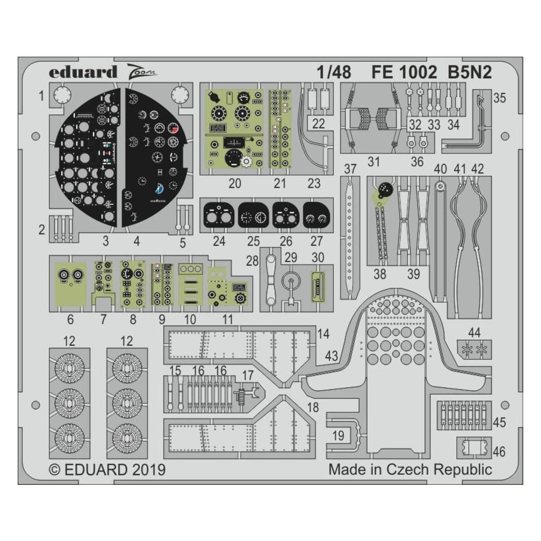 Eduard B5N2 for Hasegawa (FE1002)
