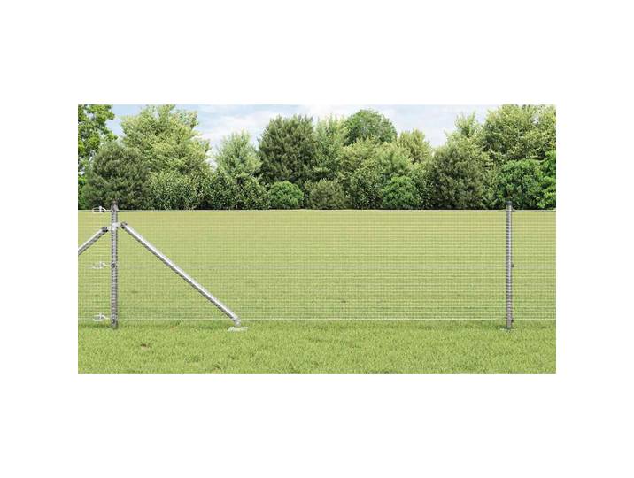 vidaXL Geschweißter Drahtzaun mit Stacheln 100 x 0,4 m