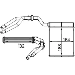 Wärmetauscher Innenraumheizung MAHLE AH 257 000S für Ford Mondeo IV Turnier