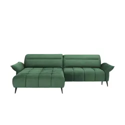 switch Ecksofa mit Kopfteilverstellung Cavani , grün , Maße (cm): B: 272 H: 95 T: 180.0