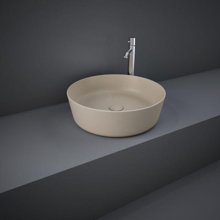 RAK Feeling Aufsatz-Waschbecken FEECT4200514A rund, 42cm, cappuccino matt