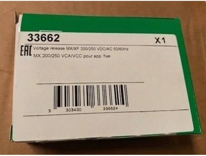 Tout nouveau relais de tension d'ouverture standard 33662 d'origine pour NS630B-NS3200, livraison rapide