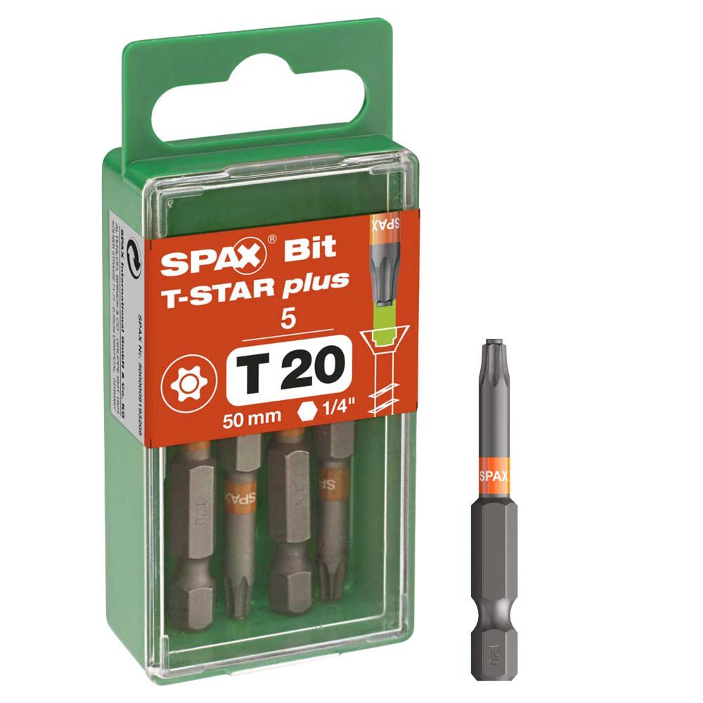 SPAX® SPAX Bits T20 T-STAR Plus, 5St. 5000009193209
