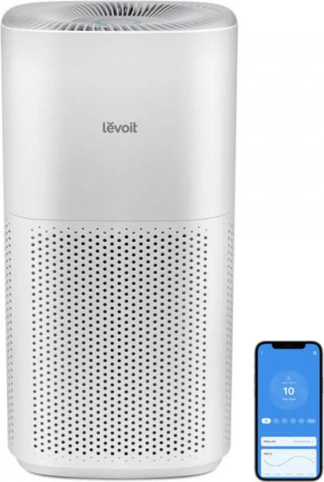 Levoit Core 600S Luchtzuiveraar met True HEPA H13 filter en lasersensor, wit