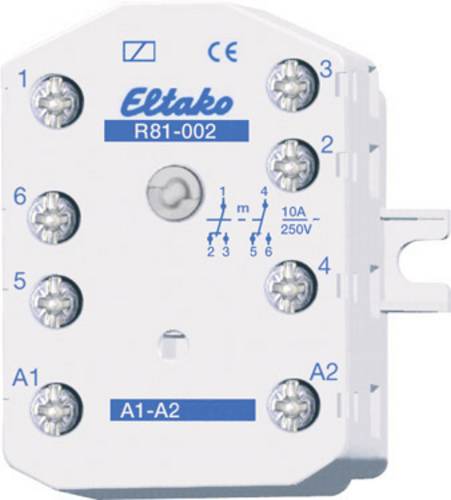 Eltako R81-002-230V Schaltrelais Nennspannung: 230V Schaltstrom (max.): 10A 2 Wechsler 1St.