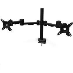 Dataflex Viewmate Monitorhalterung für 2 Monitore (52.633), schwarz (Tisch, 37", 15 kg), Monitor Halterung, Schwarz