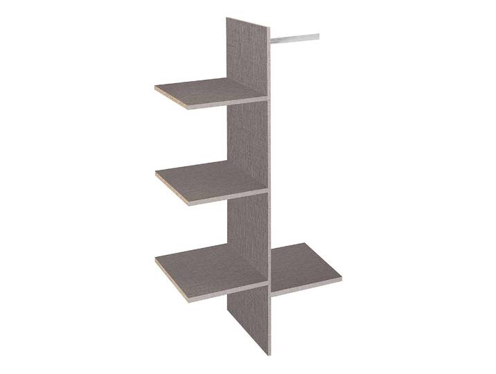 Compartimentage d'armoire 83cm Gris panneau aggloméré plaxé