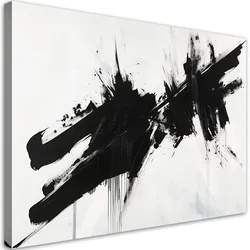 WANDBILD industrielle loft abstraktion schwarz und weiß