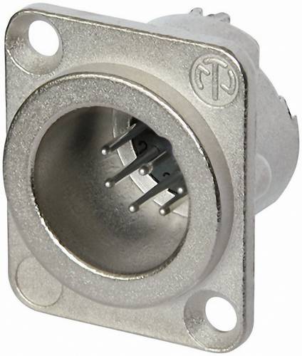 Neutrik NC7MD-LX XLR-Steckverbinder Flanschstecker, Kontakte gerade Polzahl: 7 Silber 1St.