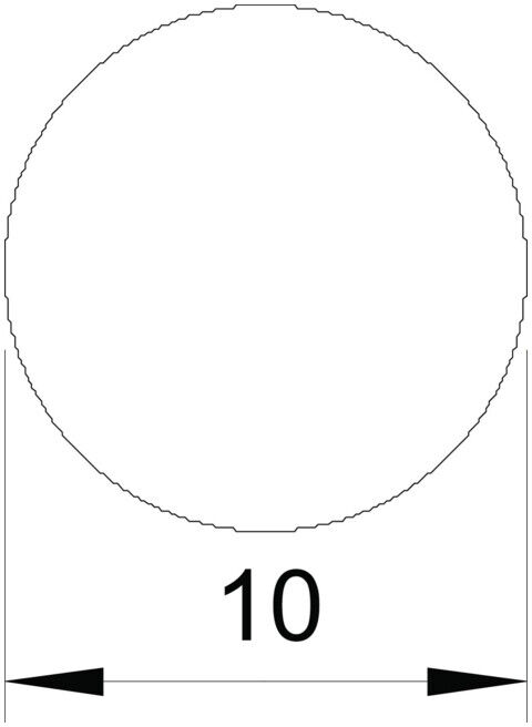 OBO Bettermann Échelle ronde RD 10-V4A 20 m anneau (5021640)