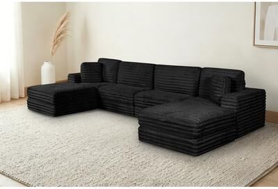 Best Quality Furniture 6pc Compressed Sectional