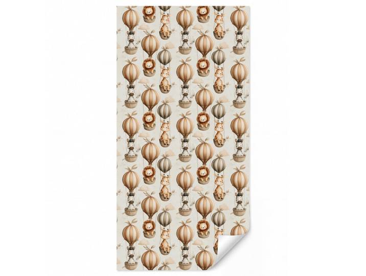 OnlyWow Kindertapete - Safari - Heißluftballons - Taupe - 120x260 cm, Beige, Papier, Rechteckig, 120x260 cm, Tapeten & Wandverkleidungen, Vliestapeten