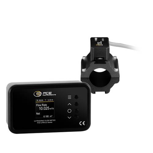 PCE Instruments Durchflussmesser zum Festeinbau PCE-UFM 25CU |Kupfer Rohre DN25 |0,2% Genauigk. |PoE & Sensor |9m Kabel
