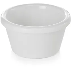 72x Dipschale rund glatt Melamin 50 ml weiß bruchfest Ø 7 cm