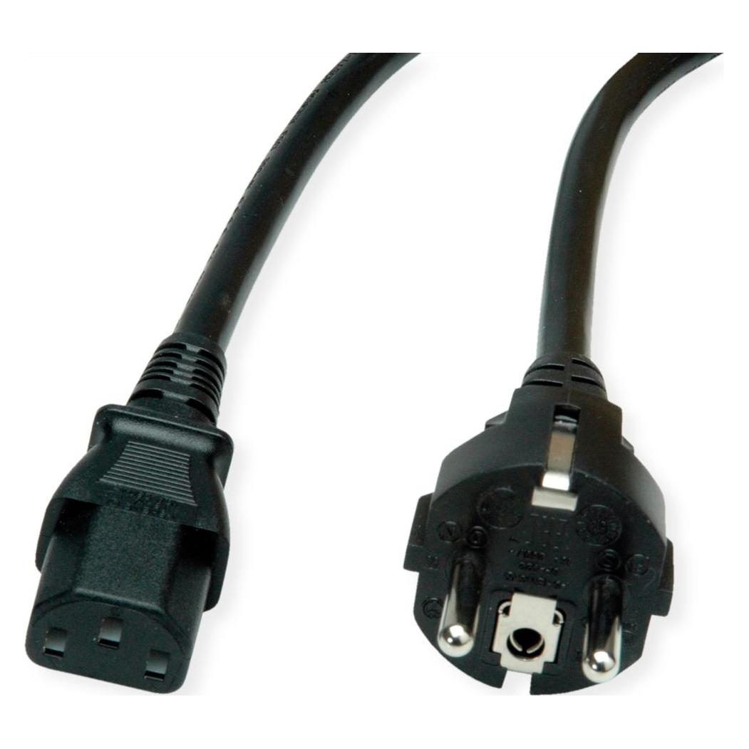 Roline Netzkabel CEE7/7 gerade+ IEC-C13 gerade 3m (3 m) (19.08.1029)