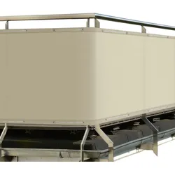 BALKONUMSPANNUNG SolVision PB2 90/500 cm Creme PE