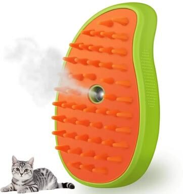 Uplift Picks Steam Pet Brush Cat Grooming Brush Electric Spray Brush Dog Shedding Massage Comb green 3 Pcs