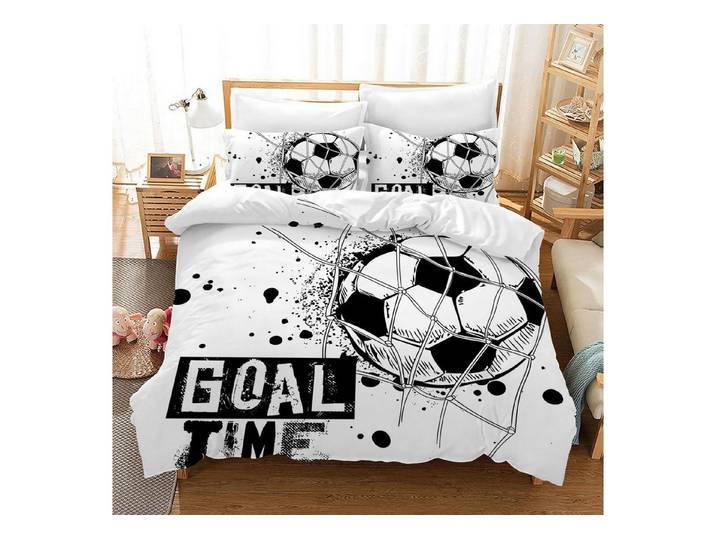 LuxusKollektion Kinderbettwäsche 3D Fußball Bettwäsche 220x240cm