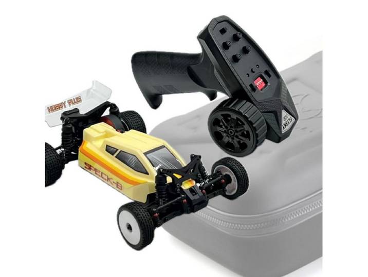 Absima RC-Auto 1:24 2WD Mini Buggy Speck-B CASE EDITION (READY-TO-RACE, INKL. FERNSTEUERUNG, FAHRAKKU UND LADEGRÄT), IM SET MIT TRANSPORTTASCHE