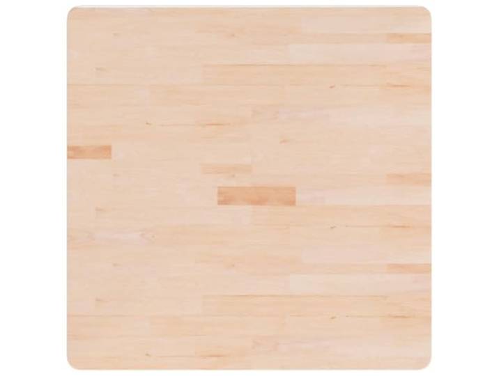 HGPOTUY Tischplatte Quadratisch 80x80x4 cm Eichenholz Unbehandelt Massive Eiche, mittelbraun, dichte Maserung, rustikales Design, unbehandelte Oberfläche, lackierbar, streichbar, feucht