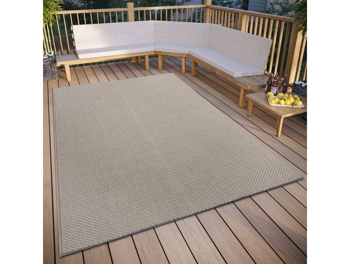 Teppich HANSE HOME Pure , beige, B:190cm H:6mm L:290cm, Polypropylen (PP), Teppiche, Teppich, strapazierfähig, pflegeleicht, robust, In- und Outdoor, wetterfest