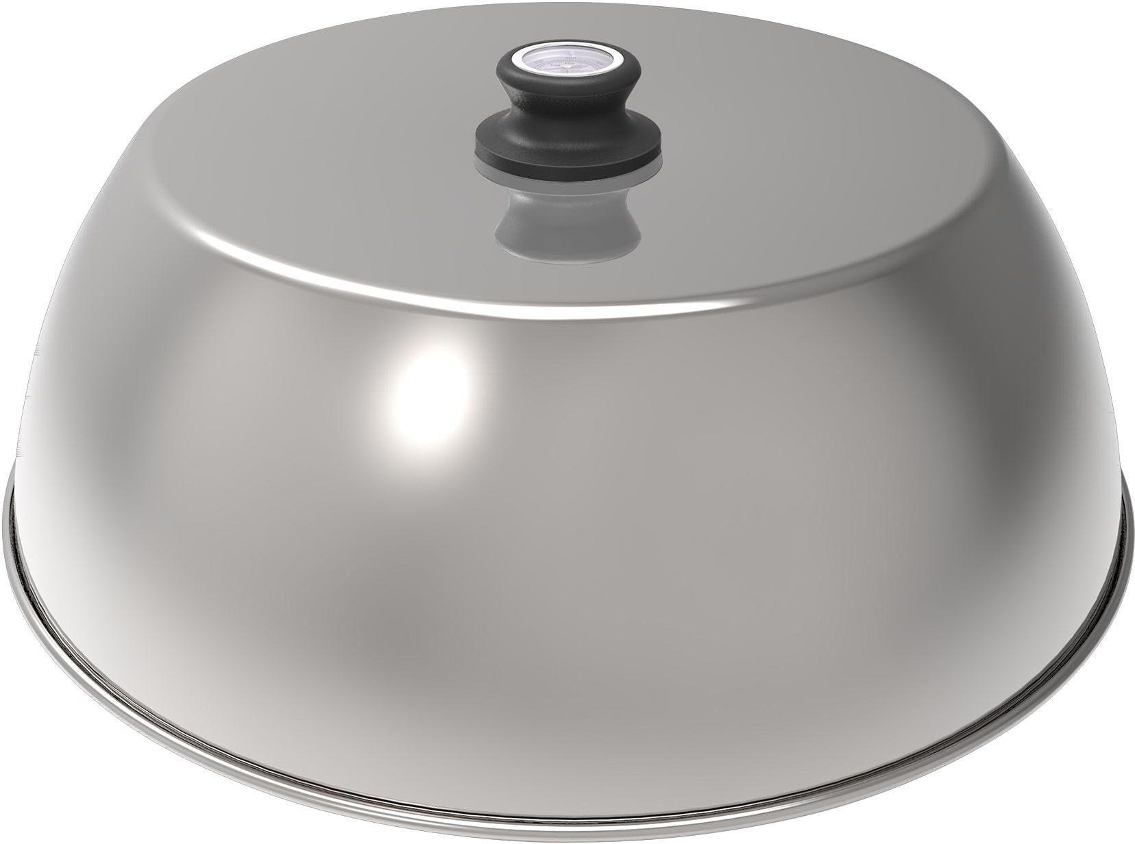 Grillabdeckhaube LOTUSGRILL "XL Ø 42 cm", silber (silberfarben), iPhone 14 Pro Max, Kunststoff, Leder, Hüllen, Grillabdeckhaube silberfarben iPhone 14 Pro Max