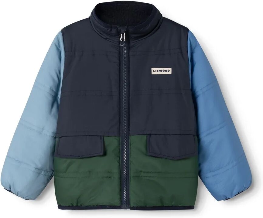 Liewood Veste Réversible Façon Sherpa Franka Fibres Recyclées Bleu marine 18 mois