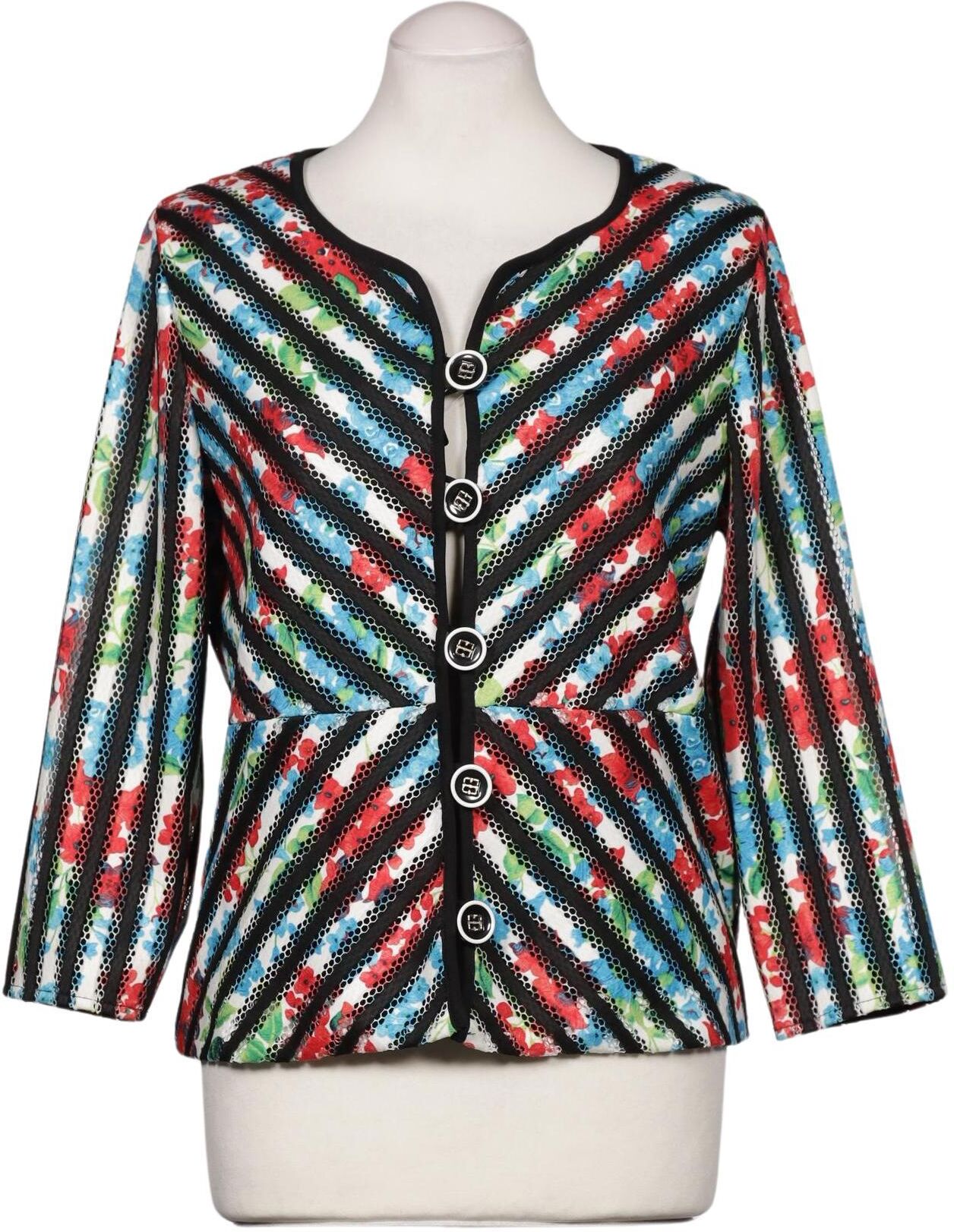 Kriss Trading Sweden Damen Blazer, Mehrfarbig, Gr. S, Synthetik - Second Hand