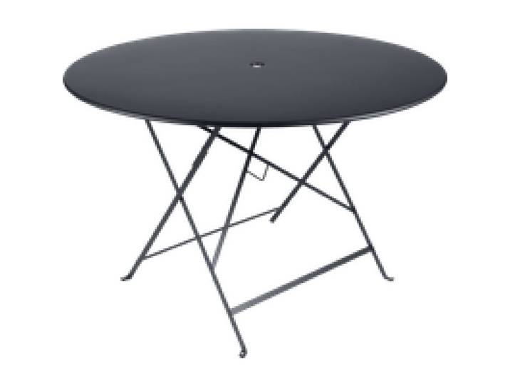 Table Ronde Pliante Ø117 cm Bistro en Acier