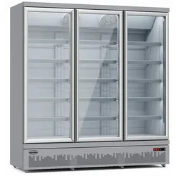 CombiSteel Gastro Flaschenkühlschrank Kühlschrank Gewerbekühlschrank 1530 L 1880x710x1997mm 3 Glastüren
