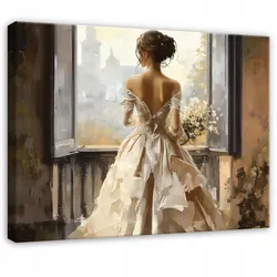 LEINWAND BILDER Frau Aquarell Modern 60x40