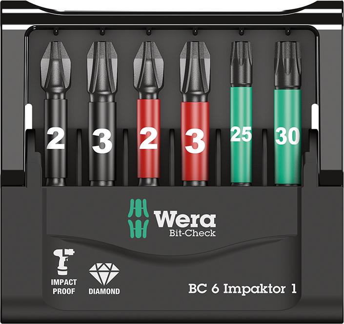 WERA Bit-Satz Bit-Check 6 Impaktor 1