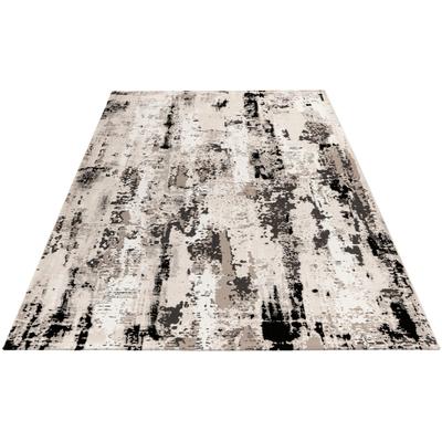 Teppich OBSESSION "My Phoenix 124", grau, B:120cm H:9mm L:170cm, Polyester, Teppiche, Teppich, Kurzflor, modernes abstraktes Design, 3D-Effekt
