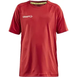 Craft, Jungen, Sportshirt, Evolve Tee Jr (146, 152), Rot