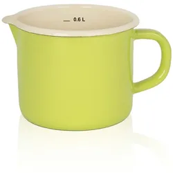 Karl Krüger Emaillierter Milchtopf Juist, 10 cm